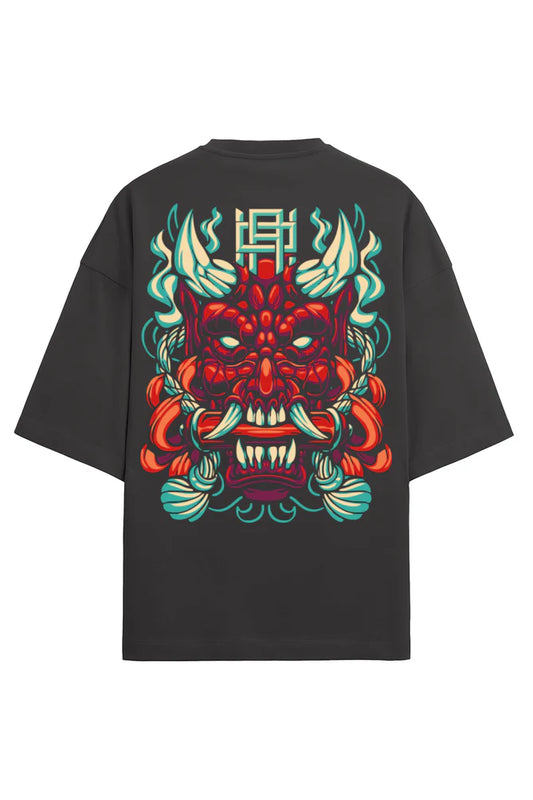 Scroll Mask Oversized T-Shirt